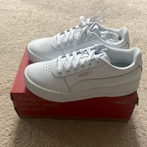 Brand New Puma all white sneakers